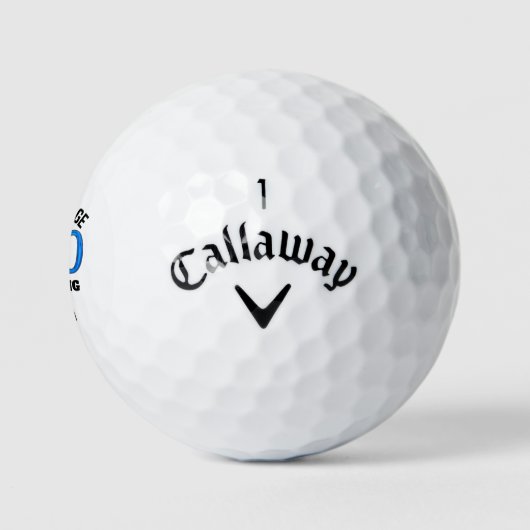 Leuk 80e golfcadeau voor vriend - Blijf swingen Golfballen (Logo)