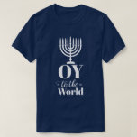 LEUK AAN DE WERELD Hanukkah T-shirt<br><div class="desc">Koop voor jezelf,  of geef dit t-shirt aan iedereen die tijdens de vakantie een lichtvaardige verklaring wil afleggen over zijn Joodse geloof. Chag Urim Sameach!</div>