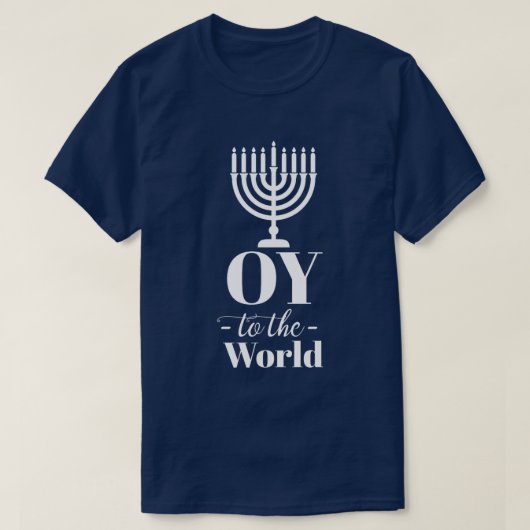 LEUK AAN DE WERELD Hanukkah T-shirt (Design voorkant)