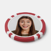 Leuk aangepast fotowedstrijd huwelijksfeest spel m poker chips (Enkel)