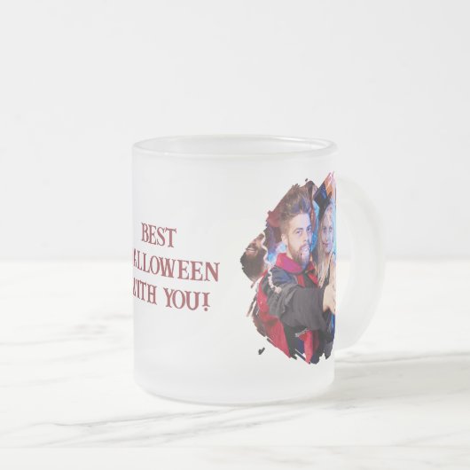 Leuk aangepast Halloween feest Matglas Koffiemok (Voorkant rechts)