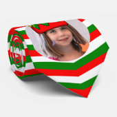 leuk aangepast Xmas elf pet foto in gat Stropdas (Opgerold)