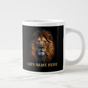 Leuk aangepaste "Ik hou van mijn kat" Lion Special Grote Koffiekop