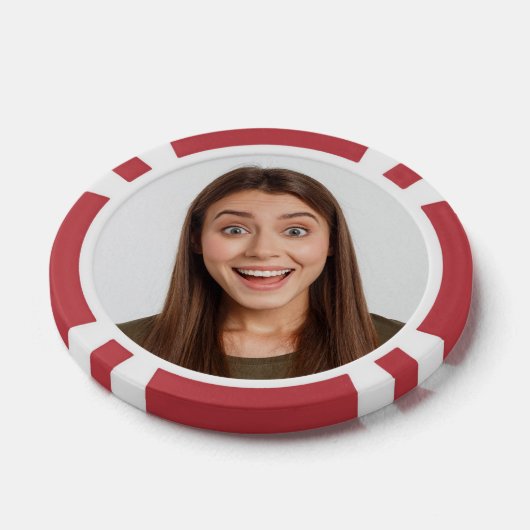 Leuk aangepaste twee foto beeld bruiloft feest spe poker chips (Enkel)