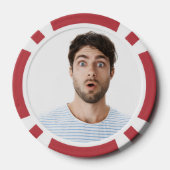 Leuk aangepaste twee foto beeld bruiloft feest spe poker chips (Achterkant)