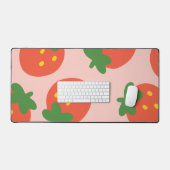 Leuk aardbeimotief bureaumat (Keyboard & Muis)