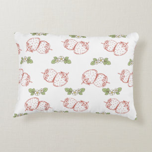 Leuk aardbeimotief kinderkamer decoratie Mooie Accent Kussen