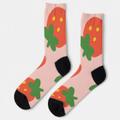 Leuk aardbeimotief sokken (Links)