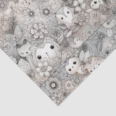 Leuk Abstract Dier Collectie Tissuepapier (Detail)
