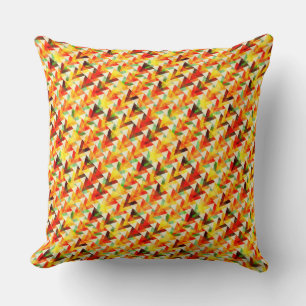Leuk abstract driehoeken patroon kussen