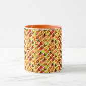 Leuk abstract driehoekenpatroon mok (Midden)