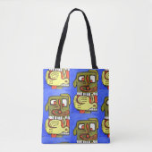 Leuk Abstract hondengezicht Tote Bag (Voorkant)
