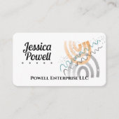 leuk abstract kunstje schoon minimaal visitekaartje (Voorkant)