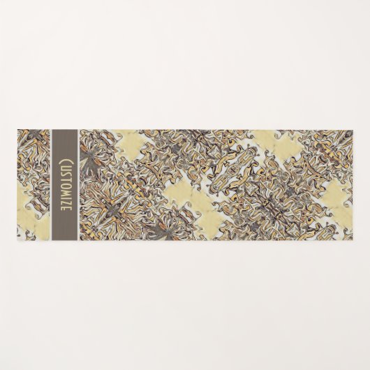 Leuk Abstract Neutraal Geïnspireerd Modern Yogamat (Voorkant (horizontaal))