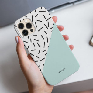 Leuk abstract patroon gepersonaliseerd iPhone 15 pro max case
