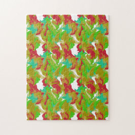 Leuk abstract vloeibaar kunstpatroon vakantie sfee legpuzzel