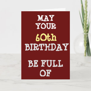 LEUK ADVIES VOOR UW **6Oth** VERJAARDAG Kaart