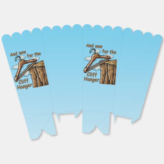 Leuk Afbeelding van Cliff Hanger met Speelse Wordp Bedankdoosjes (Ongevouwen)