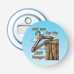 Leuk Afbeelding van Cliff Hanger met Speelse Wordp Button Flesopener