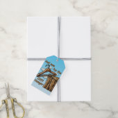 Leuk Afbeelding van Cliff Hanger met Speelse Wordp Cadeaulabel (Met Touw)