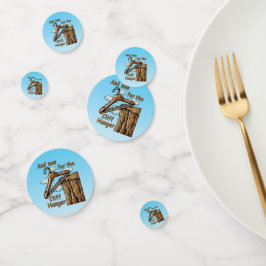 Leuk Afbeelding van Cliff Hanger met Speelse Wordp Confetti