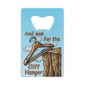Leuk Afbeelding van Cliff Hanger met Speelse Wordp Creditkaart Flessenopener (Achterkant)