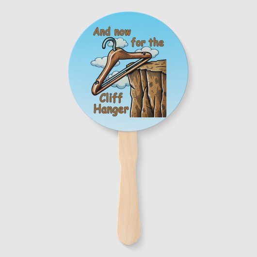 Leuk Afbeelding van Cliff Hanger met Speelse Wordp Handwaaier (Achterkant)