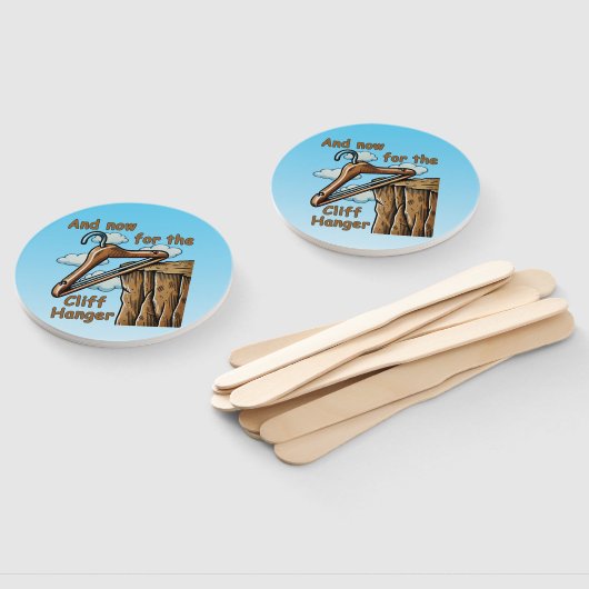 Leuk Afbeelding van Cliff Hanger met Speelse Wordp Handwaaier (Niet-gemonteerd)