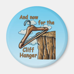 Leuk Afbeelding van Cliff Hanger met Speelse Wordp Magneet