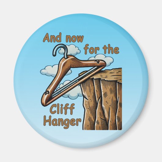 Leuk Afbeelding van Cliff Hanger met Speelse Wordp Magneet (Voorkant)