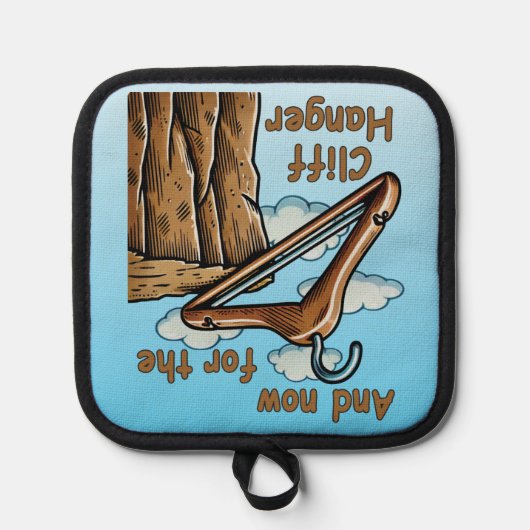 Leuk Afbeelding van Cliff Hanger met Speelse Wordp Pannenlap (Voorkant)