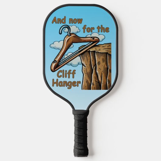 Leuk Afbeelding van Cliff Hanger met Speelse Wordp Pickleball Paddle (Voorkant)