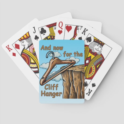 Leuk Afbeelding van Cliff Hanger met Speelse Wordp Pokerkaarten (Achterkant)