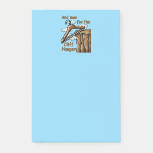 Leuk Afbeelding van Cliff Hanger met Speelse Wordp Post-it® Notes