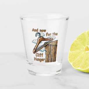 Leuk Afbeelding van Cliff Hanger met Speelse Wordp Shot Glas
