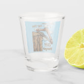 Leuk Afbeelding van Cliff Hanger met Speelse Wordp Shot Glas (Achterkant)