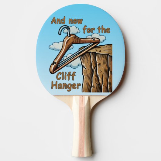 Leuk Afbeelding van Cliff Hanger met Speelse Wordp Tafeltennisbatje (Achterkant)