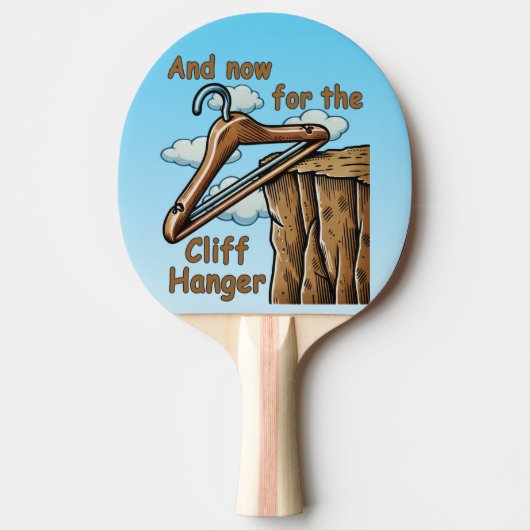 Leuk Afbeelding van Cliff Hanger met Speelse Wordp Tafeltennisbatje (Voorkant)