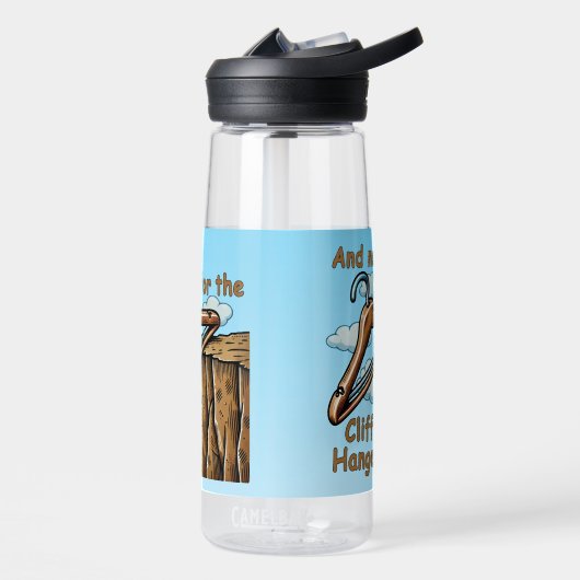 Leuk Afbeelding van Cliff Hanger met Speelse Wordp Waterfles (Links)