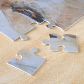 Leuk afbeelding van schattige hond glimlachen legpuzzel (Zijkant)