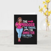 Leuk Afrikaans Amerikaans Zwart Vrouw Kaart (Gele Bloem)