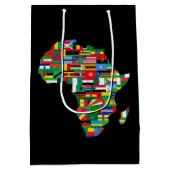 leuk Afrikaans thematisch feest Medium Cadeauzakje (Achterkant)