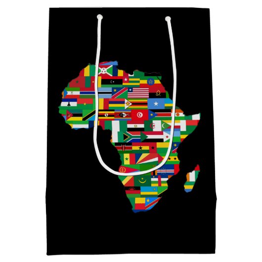 leuk Afrikaans thematisch feest Medium Cadeauzakje (Achterkant)