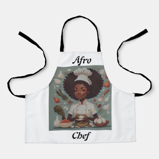 Leuk Afro Chef Schort (Voorkant)