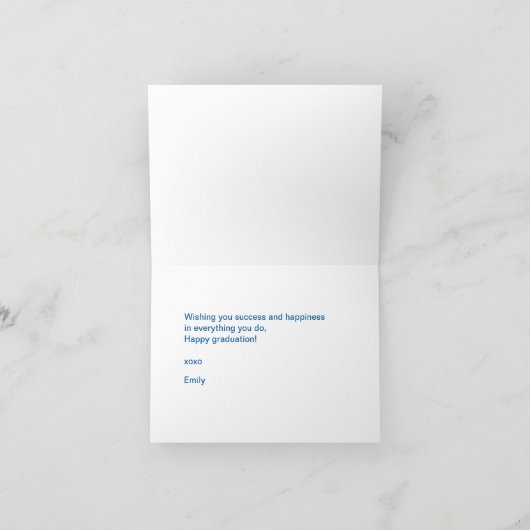 Leuk Afstuderen Kaart Groet (Binnen)