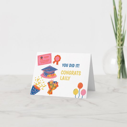 Leuk Afstuderen Kaart Groet (Voorkant)