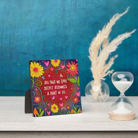 Leuk  Alles wat we houden van Quote Floral Inspire Fotoplaat (Insitu)