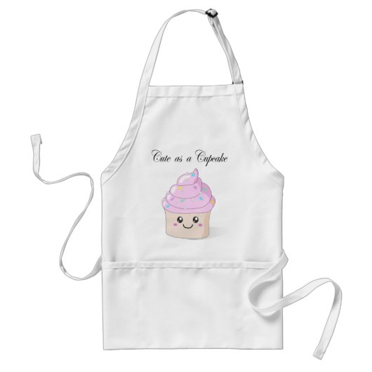 Leuk als Cupcake Standaard Schort (Voorkant)