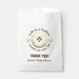Leuk als een Button Baby shower Bedankzakje