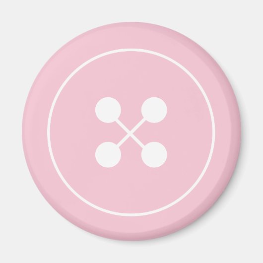 Leuk als een Button Baby shower Magnet Favor (Voorkant)
